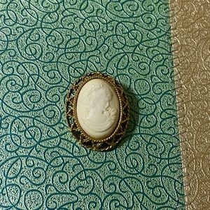 Vintage cameo brooch